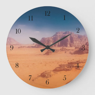 Horloge murale désert Wadi Rum