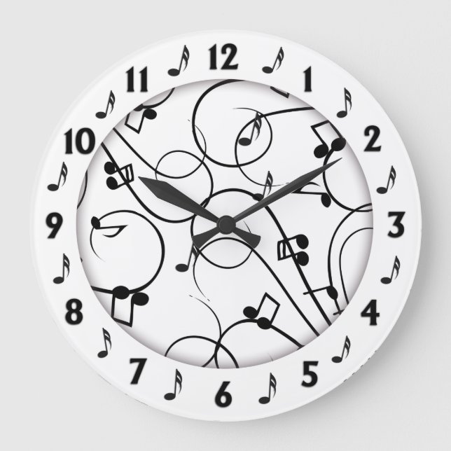 Horloge murale design de musique tendance (Recto)