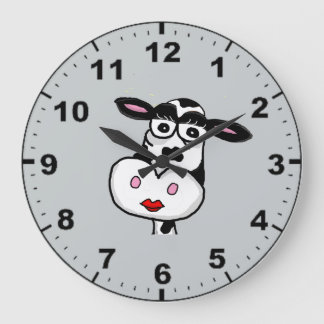 Horloge murale design de vache mignonne