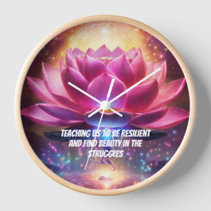 horloge murale design LOTUS