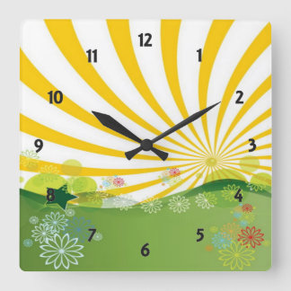 Horloge murale d'été