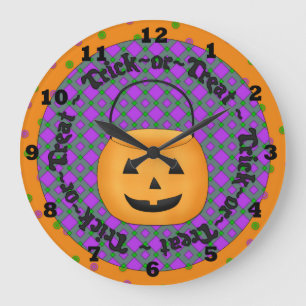 Horloge murale d'Halloween adorable