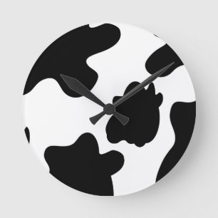 Horloge murale d'impression de vache