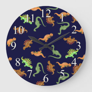 Horloge murale dinosaure pour enfants mignons