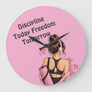 Horloge murale Discipline Aujourd'hui Liberté Dema