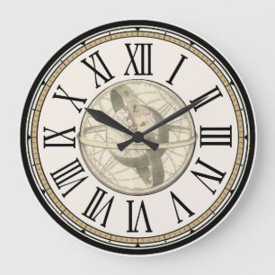 Horloge murale d'orbite planétaire de Steampunk