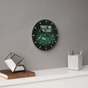 Horloge murale drôle Excel pour les traders et les