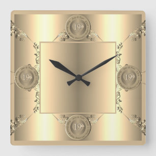 Horloge murale du 19e et 8e anniversaire du Mariag