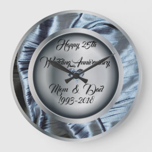 Horloge murale du 25e anniversaire du Mariage en a