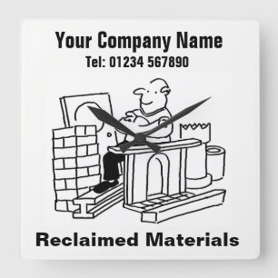 Horloge murale du bureau d'affaires des matières r