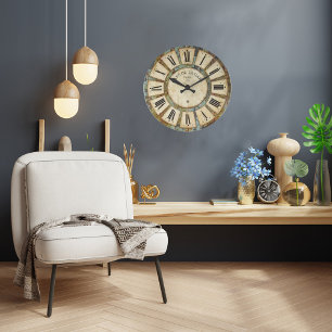 Horloge murale du Café Station des années 1870 vin