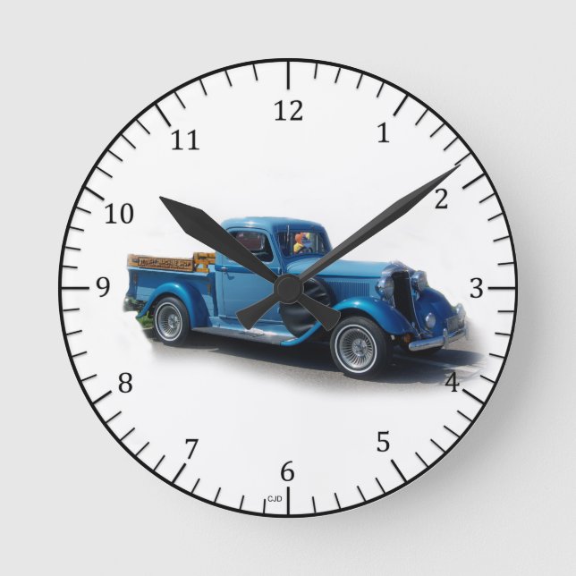 Horloge murale du camion bleu 1935 (Recto)