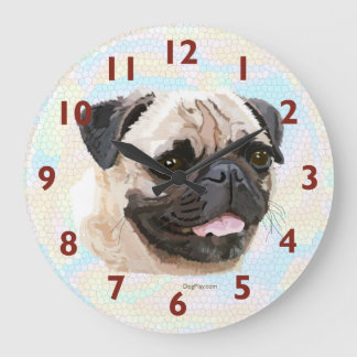 Horloge murale du Carlin souriant