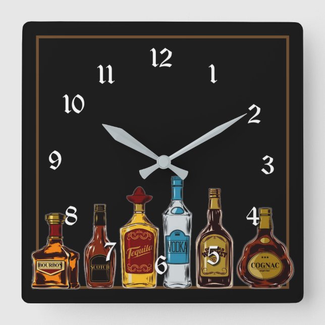Horloge murale du Carré de la grotte Open Bar Man (Recto)