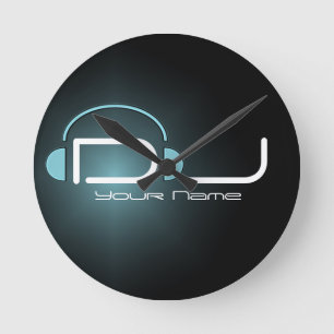 Horloge murale du casque DJ