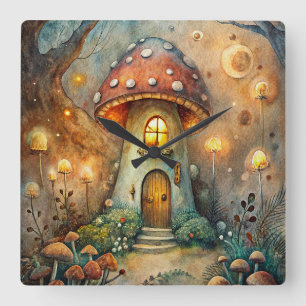 Horloge murale du champignon