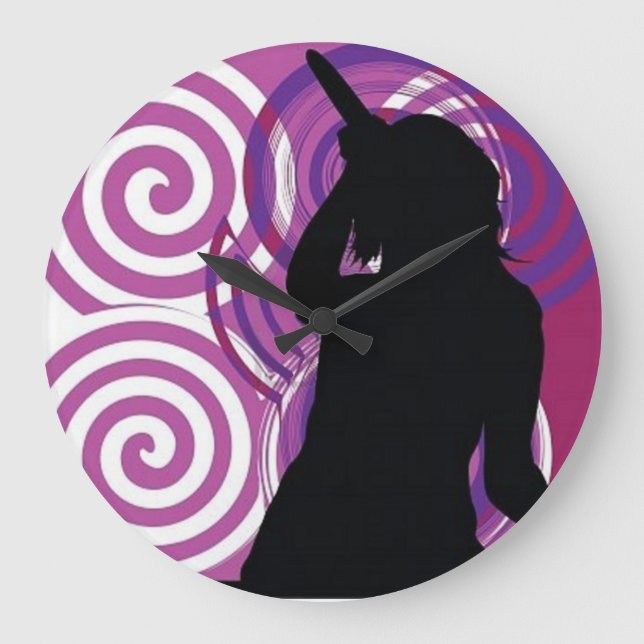 Horloge murale du chanteur Silhouette (Recto)