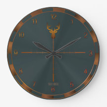 Horloge murale du chasseur de cerfs