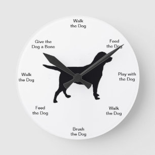 Horloge murale du chien