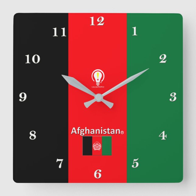 Horloge murale du concepteur Afghanistan (Recto)