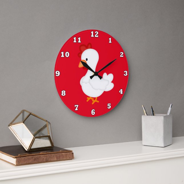 Horloge murale du coq de campagne (Bureau)