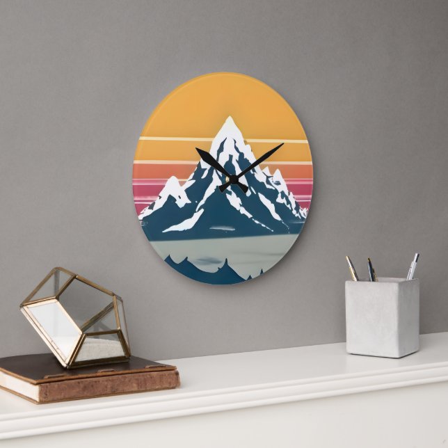 Horloge murale du coucher de soleil les années 70  (Bureau)