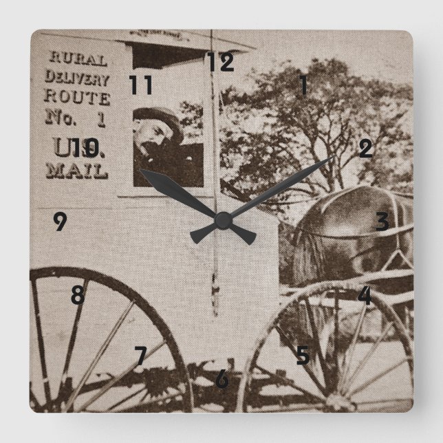 Horloge murale du courrier des États-Unis (Recto)