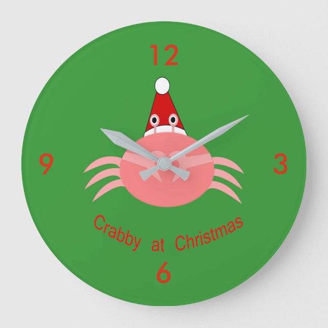 Horloge murale du crabe de Noël (Recto)
