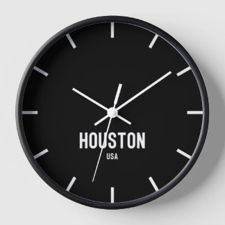 Horloge murale du fuseau horaire de Houston