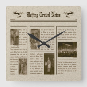 Horloge murale du journal