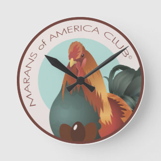 Horloge murale du logo MOAC de 8 pouces