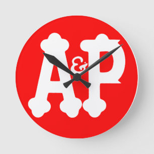 Horloge murale du magasin d'alimentation Retro Atl