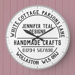 Horloge murale du magasin d'artisanat