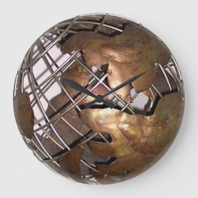 horloge murale du monde 3D (Recto)