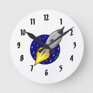 Horloge murale du navire-fusée