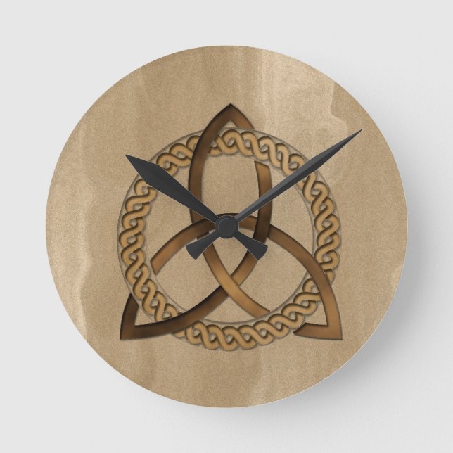 Horloge murale du noeud de trinité Celtique (Recto)