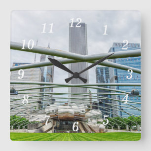 Horloge murale du pavillon Chicago Pritzker