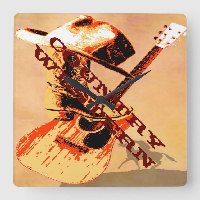 Horloge murale du pays occidental (Recto)