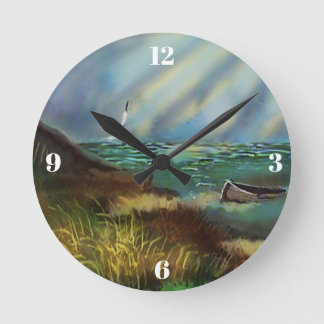 Horloge murale du paysage de plage
