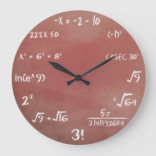 Horloge murale du questionnaire mathématique