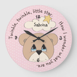 Horloge murale du rime Star Twinkle