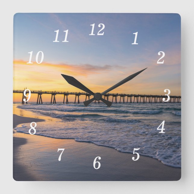 Horloge murale du rivage du quai Pensacola (Recto)