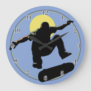 Horloge murale du skateboard