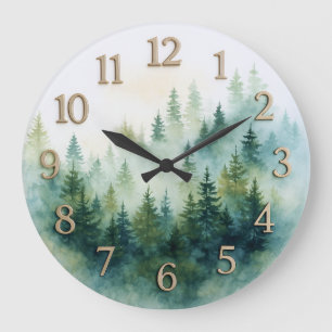 Horloge murale du sommet de montagne, montagne