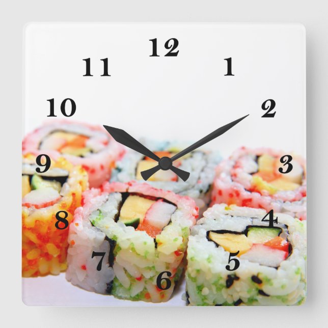Horloge murale du Sushi (Recto)