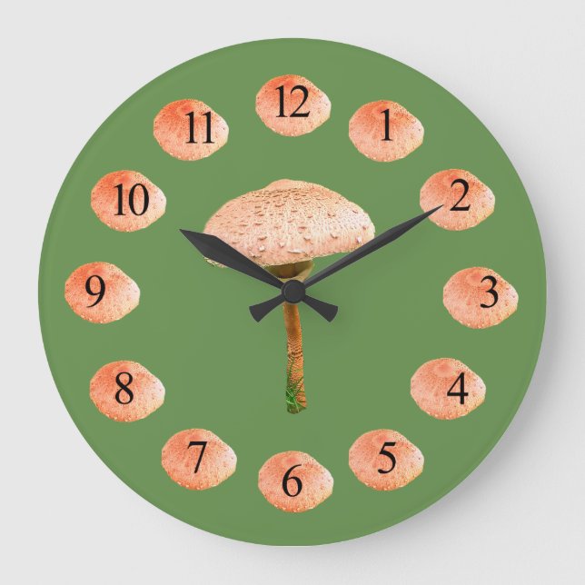 Horloge murale du temps des champignons (Recto)