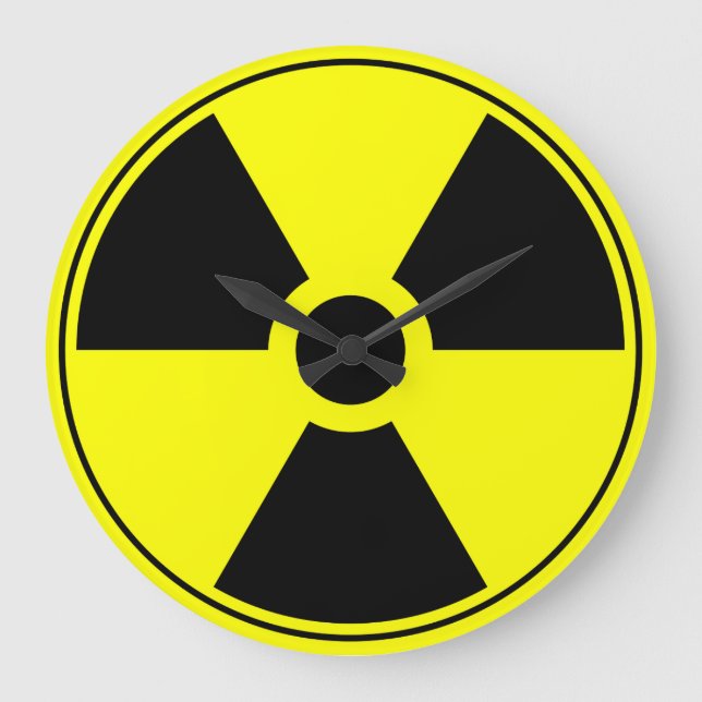 Horloge murale du trefle nucléaire (Recto)