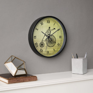 Horloge murale du Vélo antique