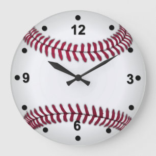 Horloge murale du ventilateur de baseball