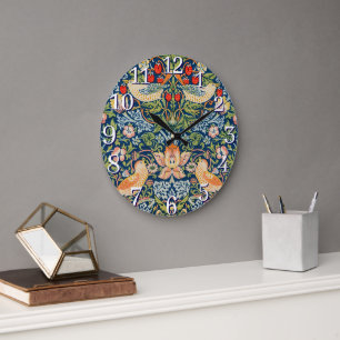 Horloge murale du voleur de fraises William Morris